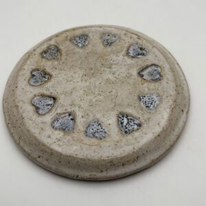 Blue Hearts Studio Pottery Fay Krapf Frieden Dorf Wall Hanging Stoneware Plaque